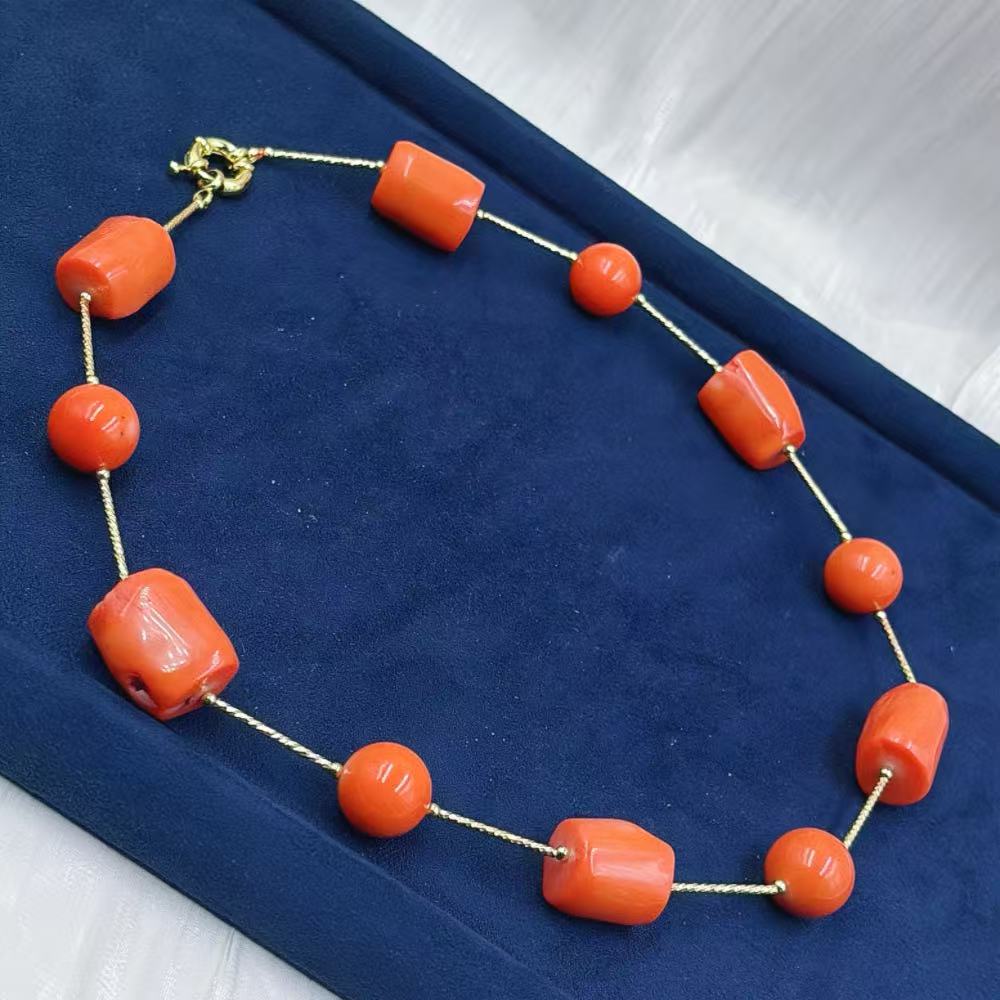 12-16mm Orange Women Vintage   - Freshwater Line recension och pris