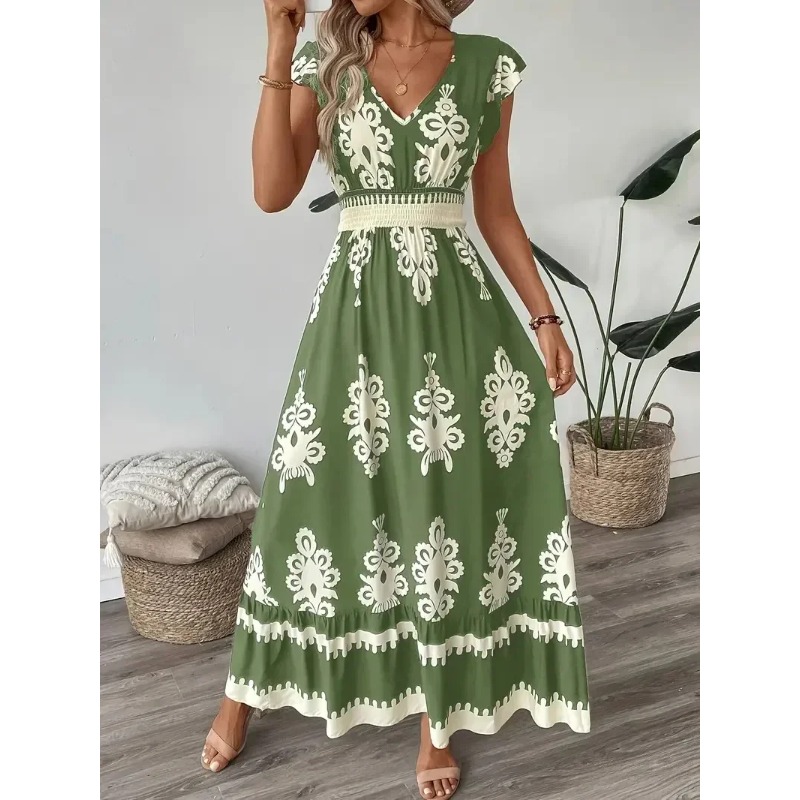 Plus Size New Women Fashion Fl - Tippet Line recension och pris